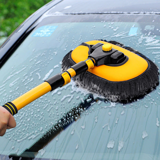 Telescopic long-handled car washing brush
